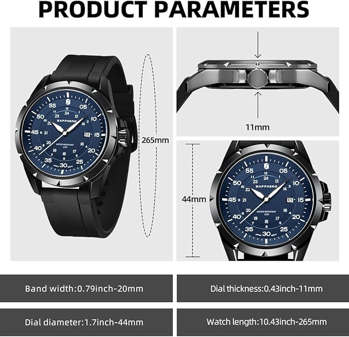 Sapphero Explorer Black Blue