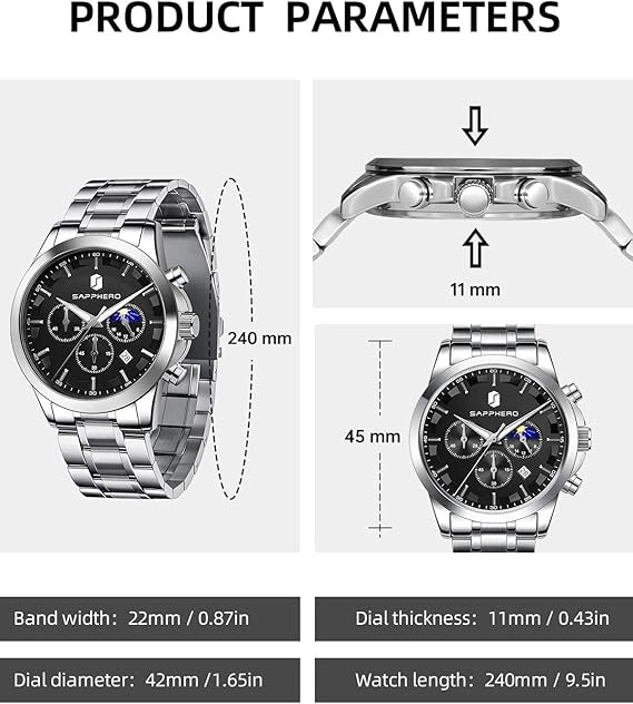 Sapphero Royal Silver Black