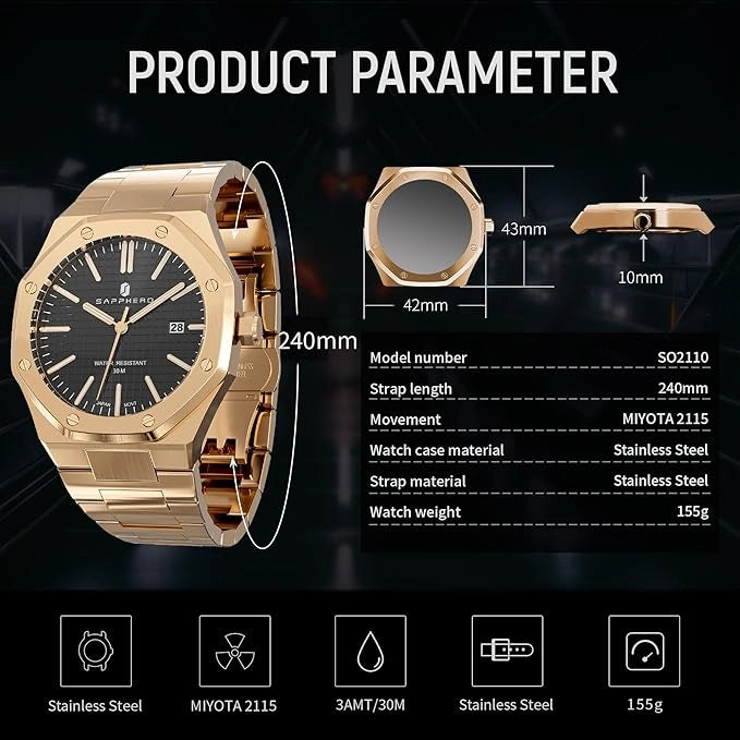 Sapphero Orion Milano Rose Gold