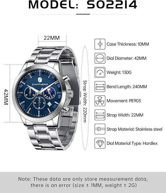 Sapphero Royal Silver Blue