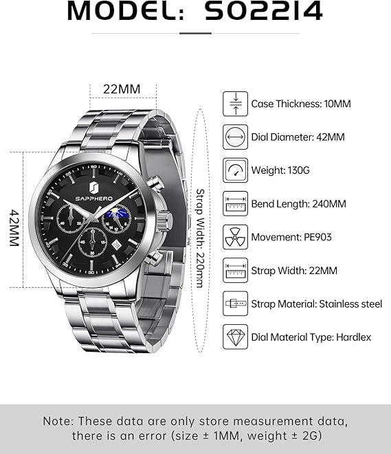 Sapphero Royal Silver Black
