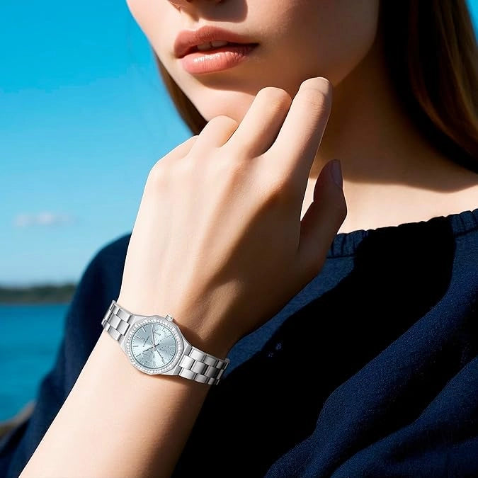 Relógio Feminino Sapphero Crystal Blue