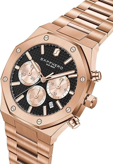 Sapphero Steel Rose Black