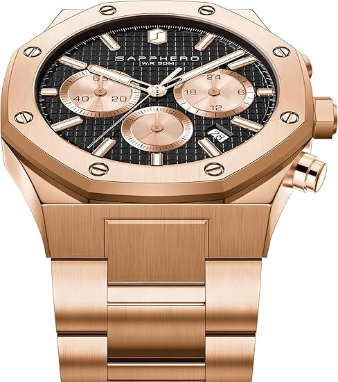 Sapphero Steel Rose Black