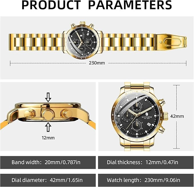 Sapphero Velocity Gold Black