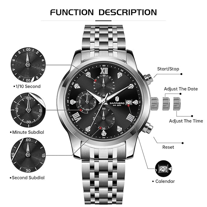 Sapphero Legacy Silver Black