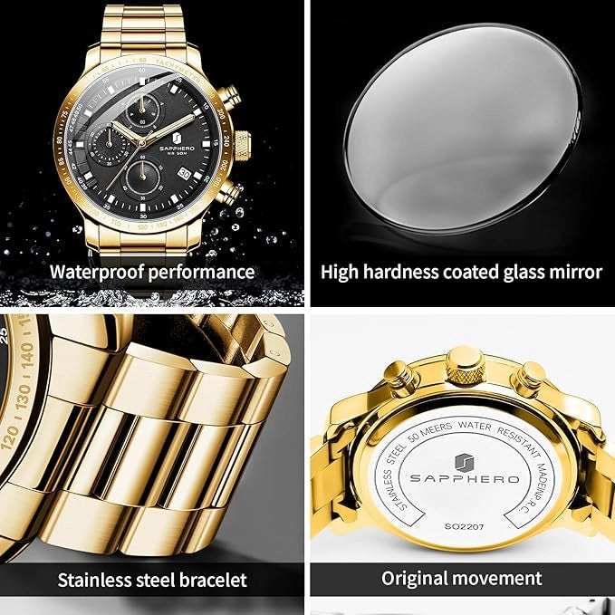 Sapphero Velocity Gold Black