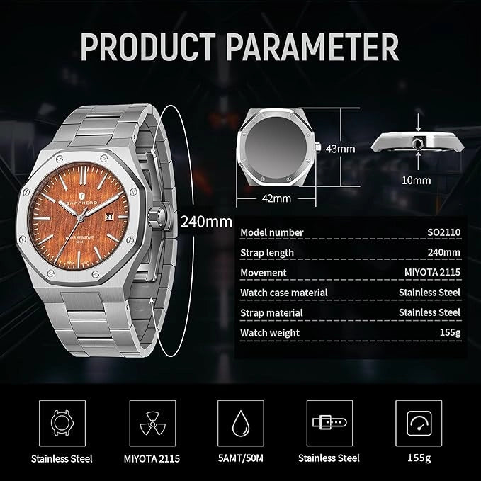 Sapphero Orion Milano Silver Orange