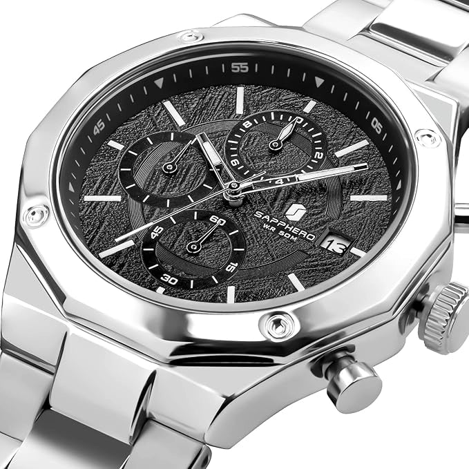Sapphero Imperial Silver Black Meteorite