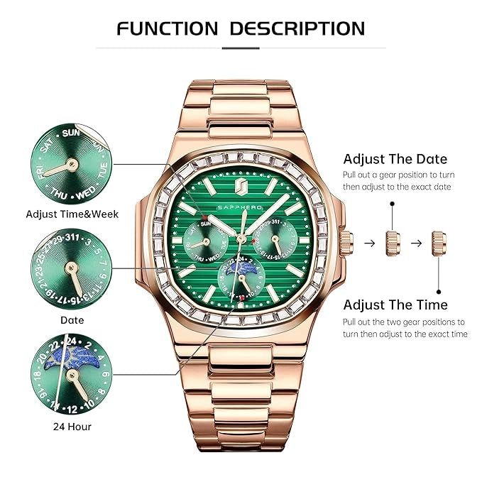 Sapphero Horizon Rose Green