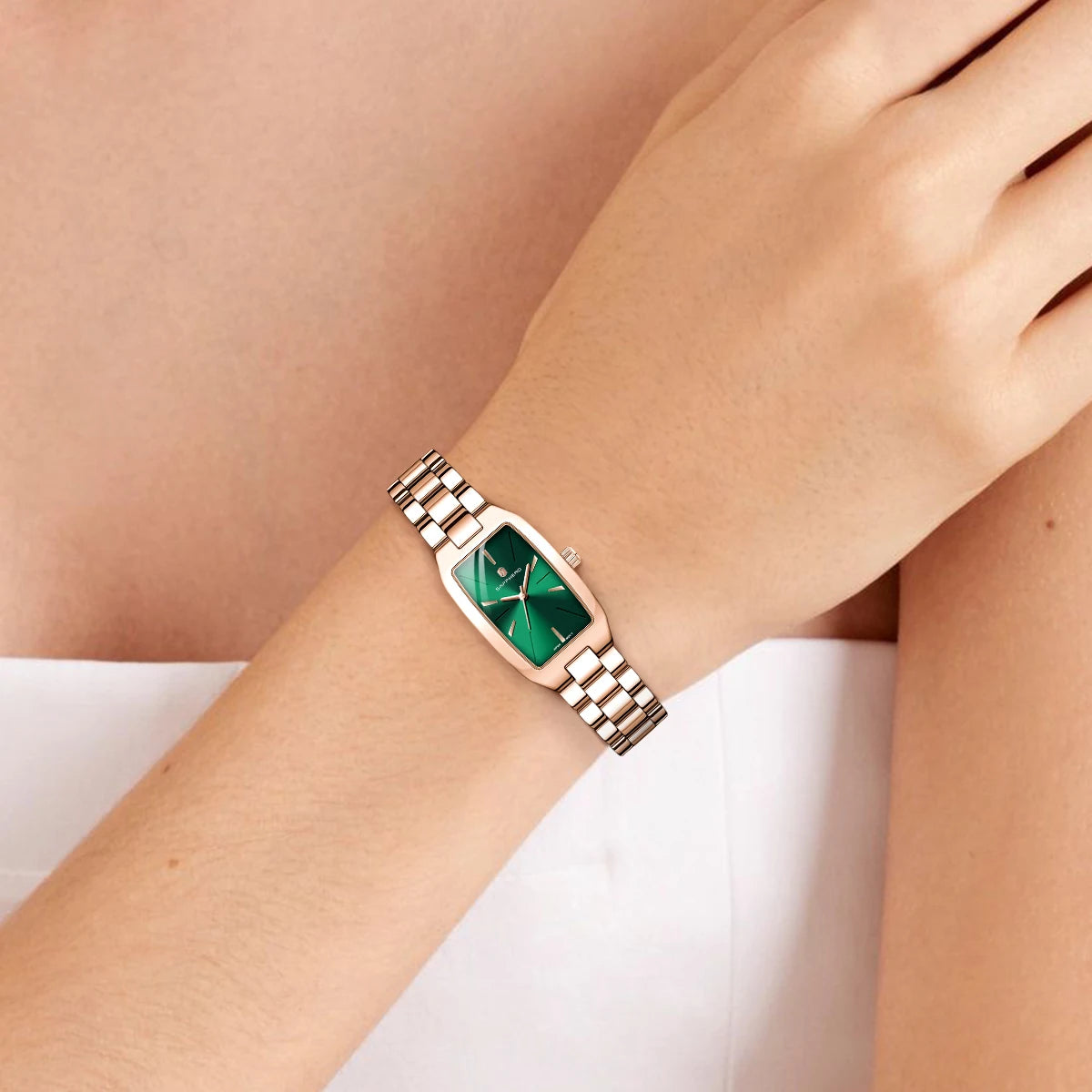 Relógio Feminino Sapphero Prestige Rose Green