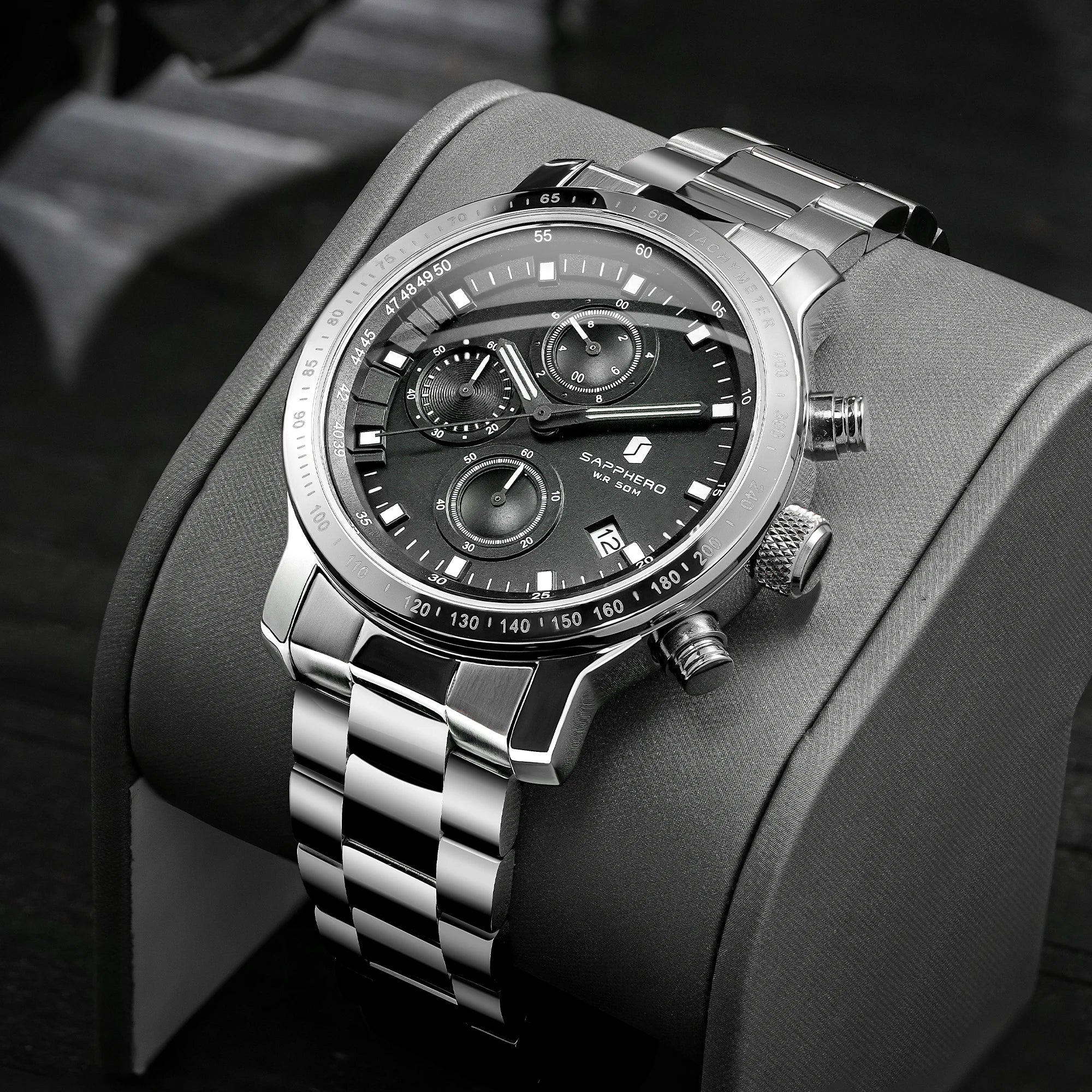 Sapphero Velocity Silver Black