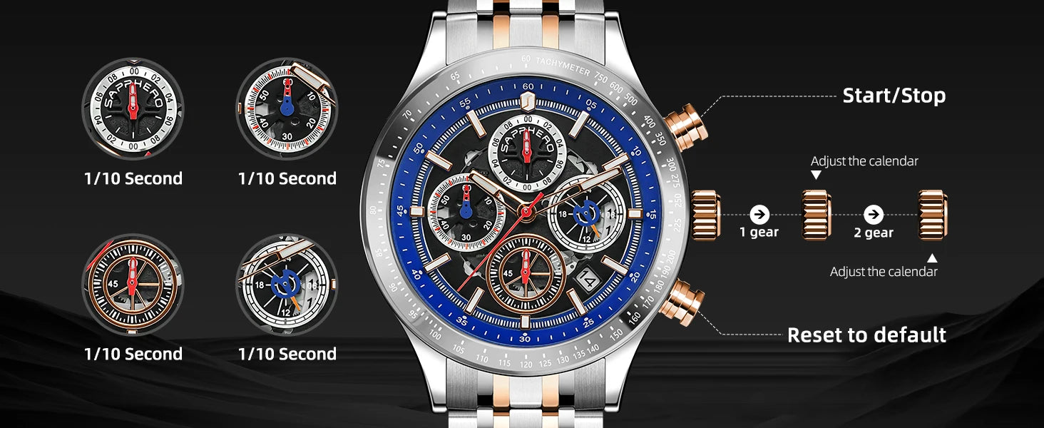 Sapphero Fusion Black Blue