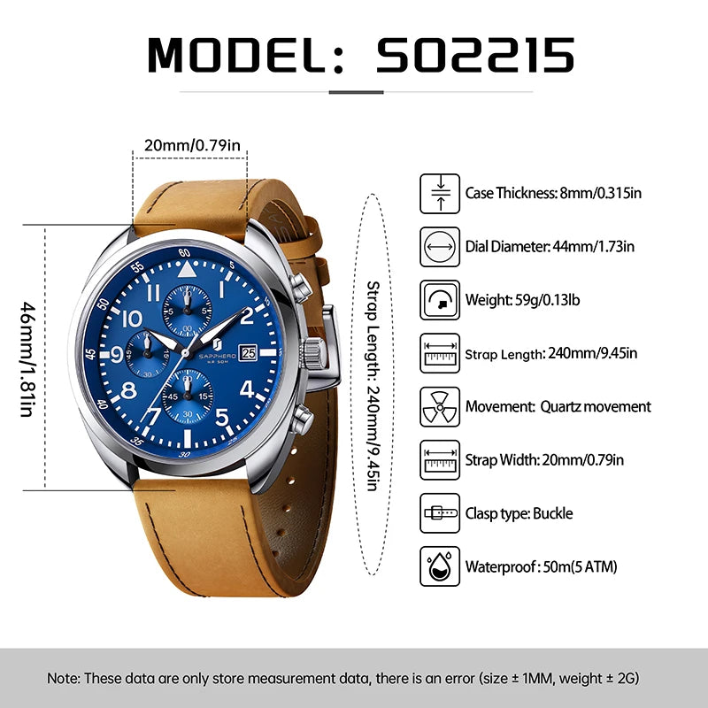 Sapphero Atlas Silver Blue