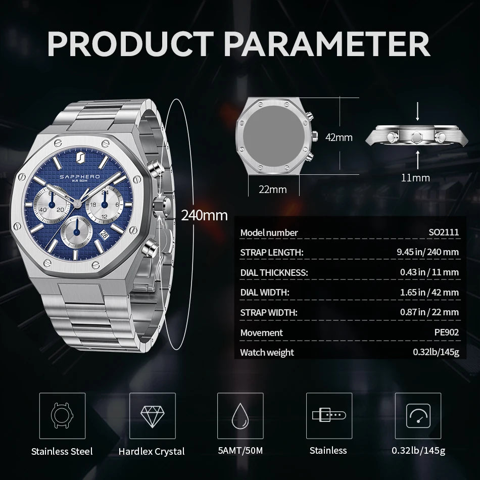 Sapphero Steel Blue