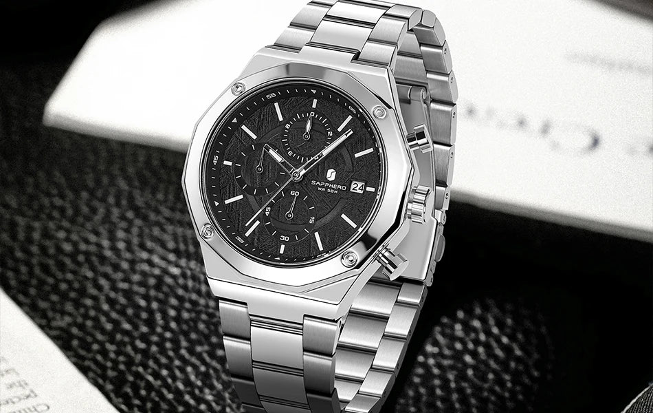Sapphero Imperial Silver Black Meteorite