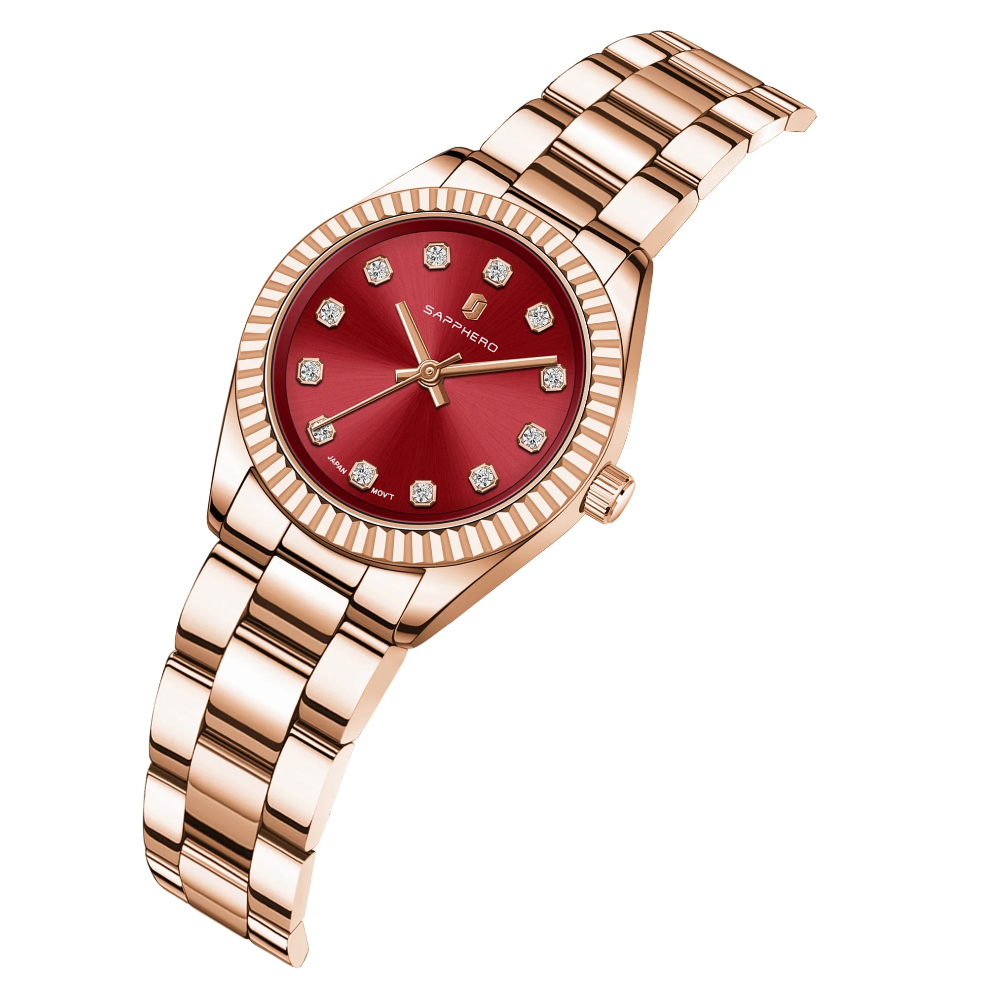 Relógio Feminino Sapphero Lily Rose Red