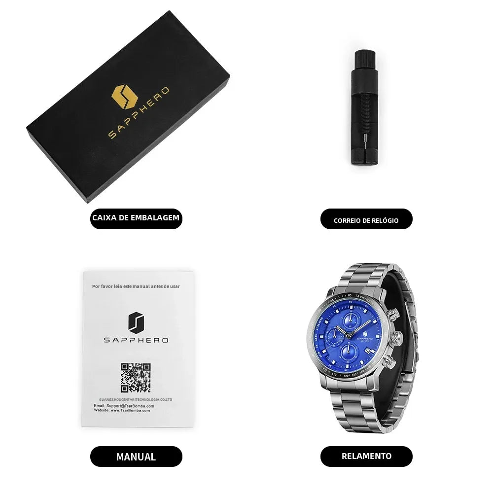 Sapphero Velocity Black Blue