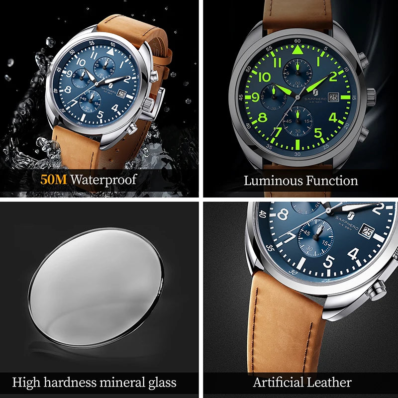 Sapphero Atlas Silver Blue