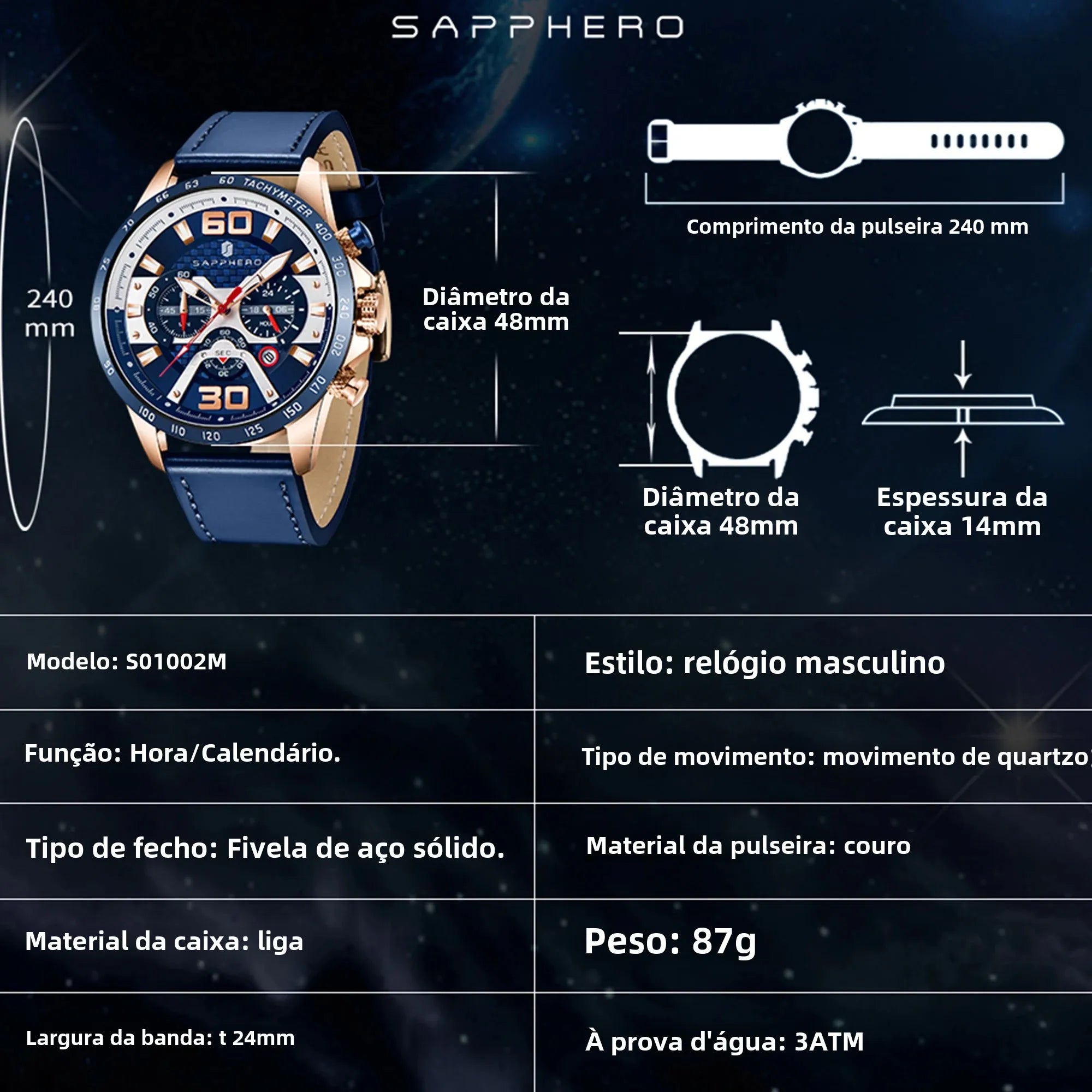 Sapphero Racer Black