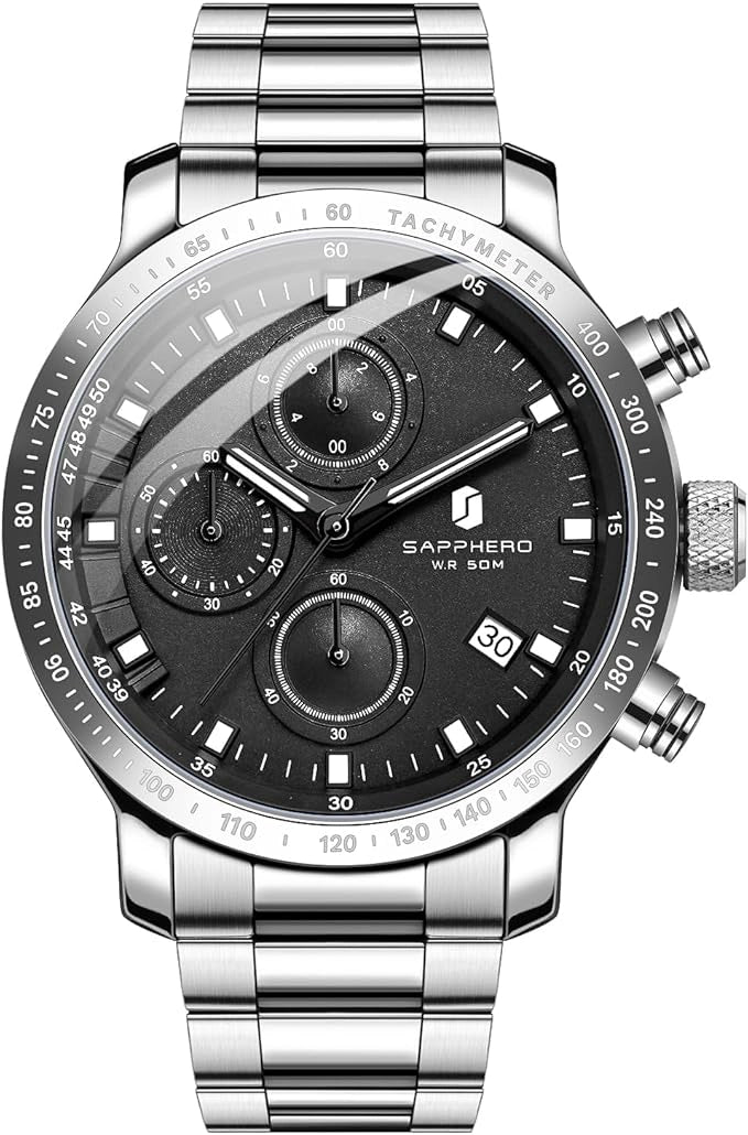 Sapphero Velocity Silver Black
