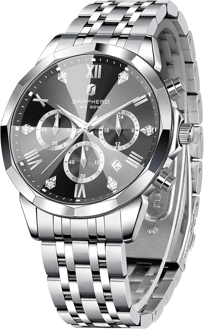 Sapphero Diamond Silver Black