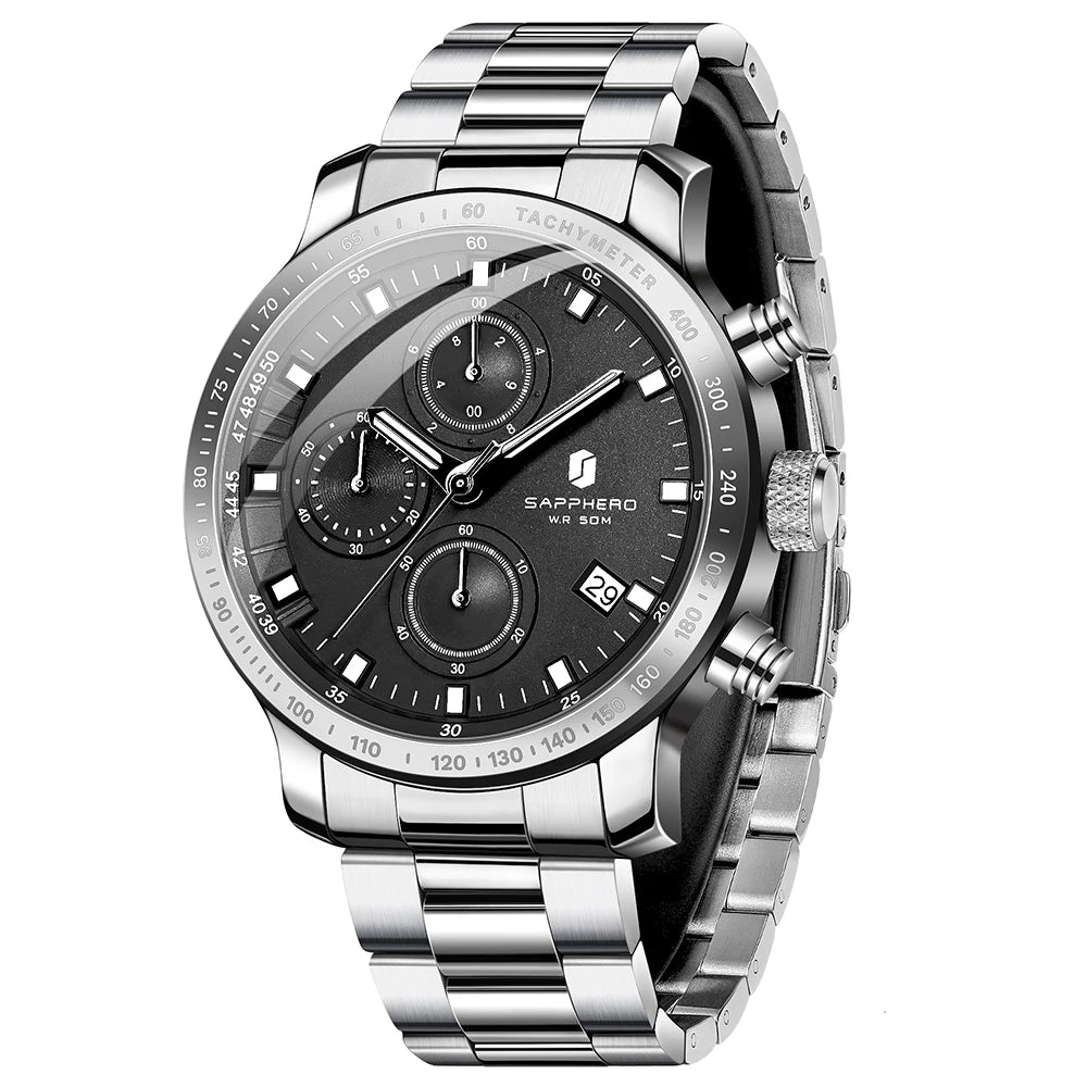 Sapphero Velocity Silver Black