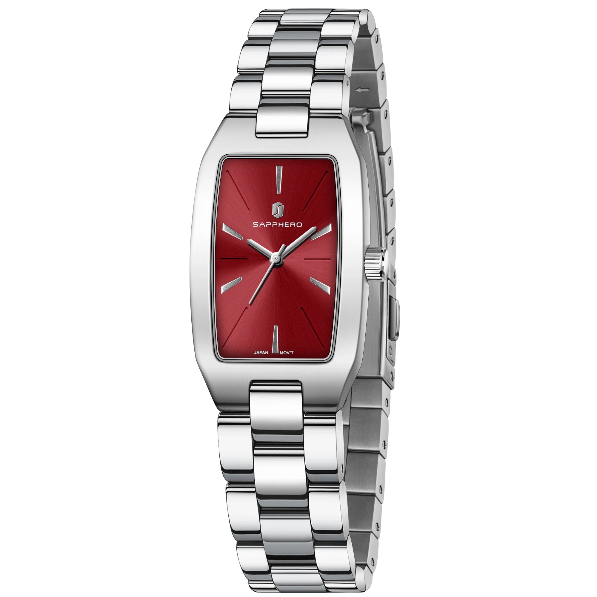 Relógio Feminino Sapphero Prestige Silver Red