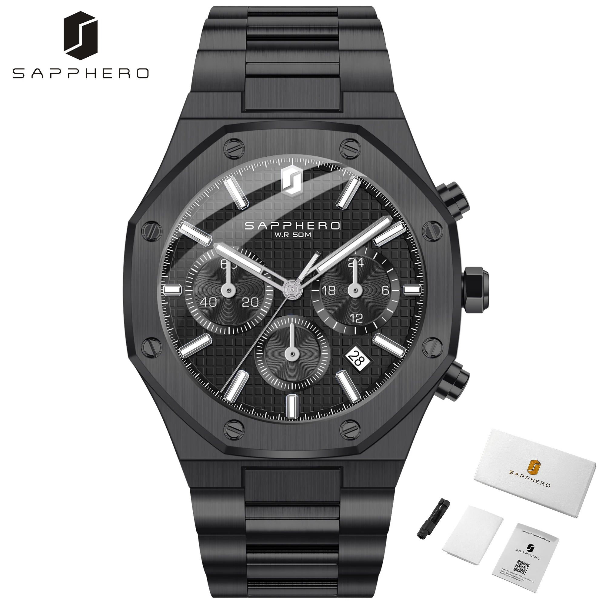 Sapphero Steel Black
