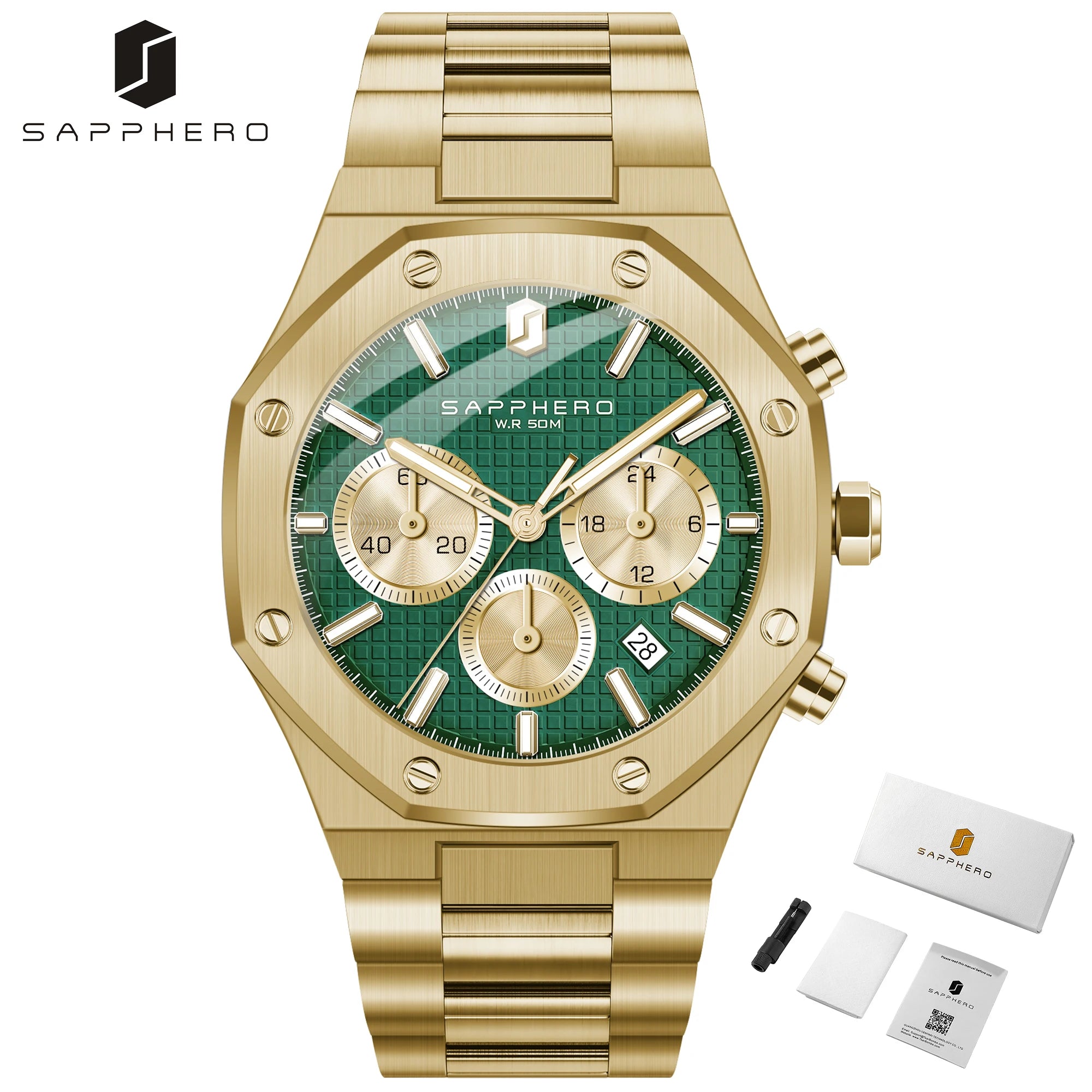 Sapphero Steel Gold