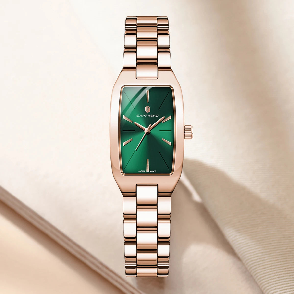 Relógio Feminino Sapphero Prestige Rose Green