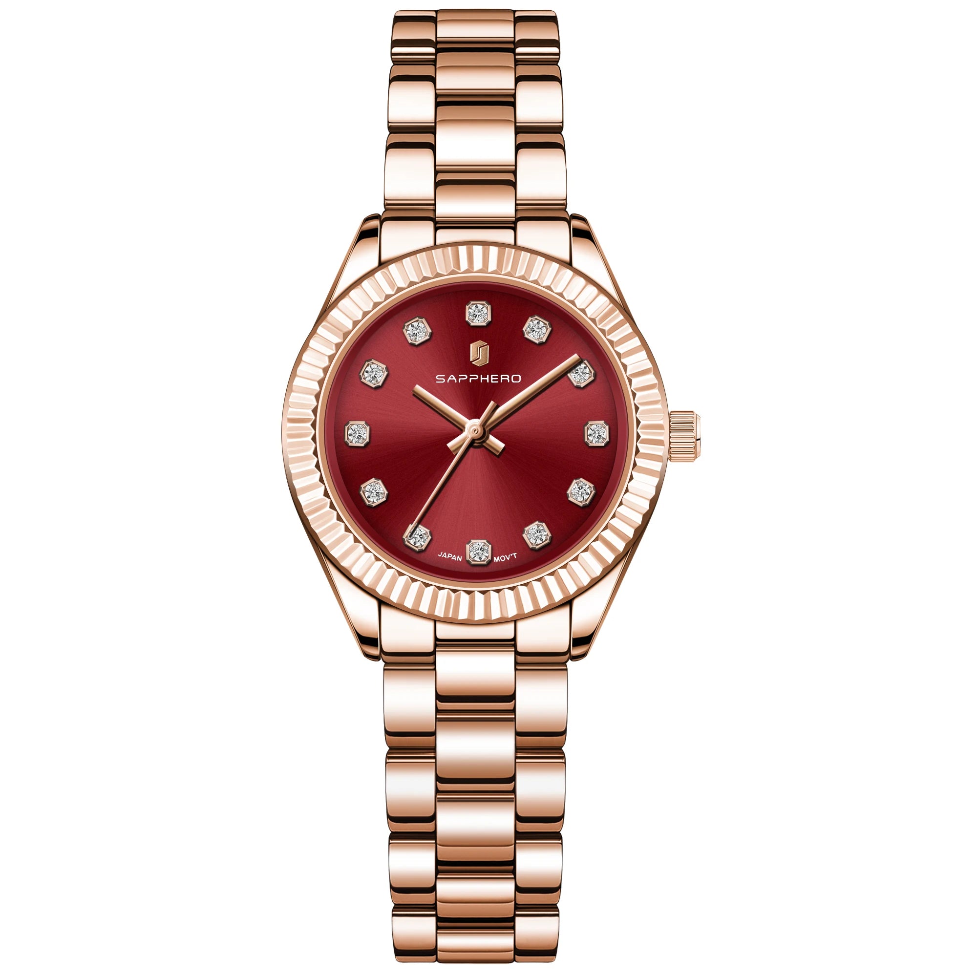 Relógio Feminino Sapphero Lily Rose Red